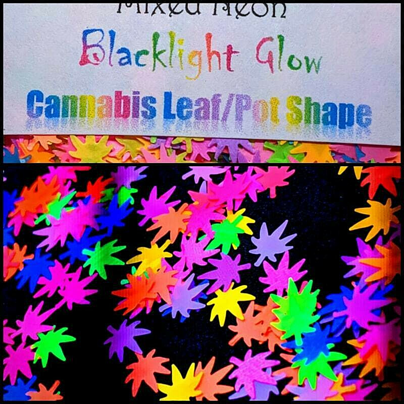 4/20~CANNABIS LEAF/POT SHAPE GLITTER~NailArt•Acrylic•Gel•Body Art•Face•Festival