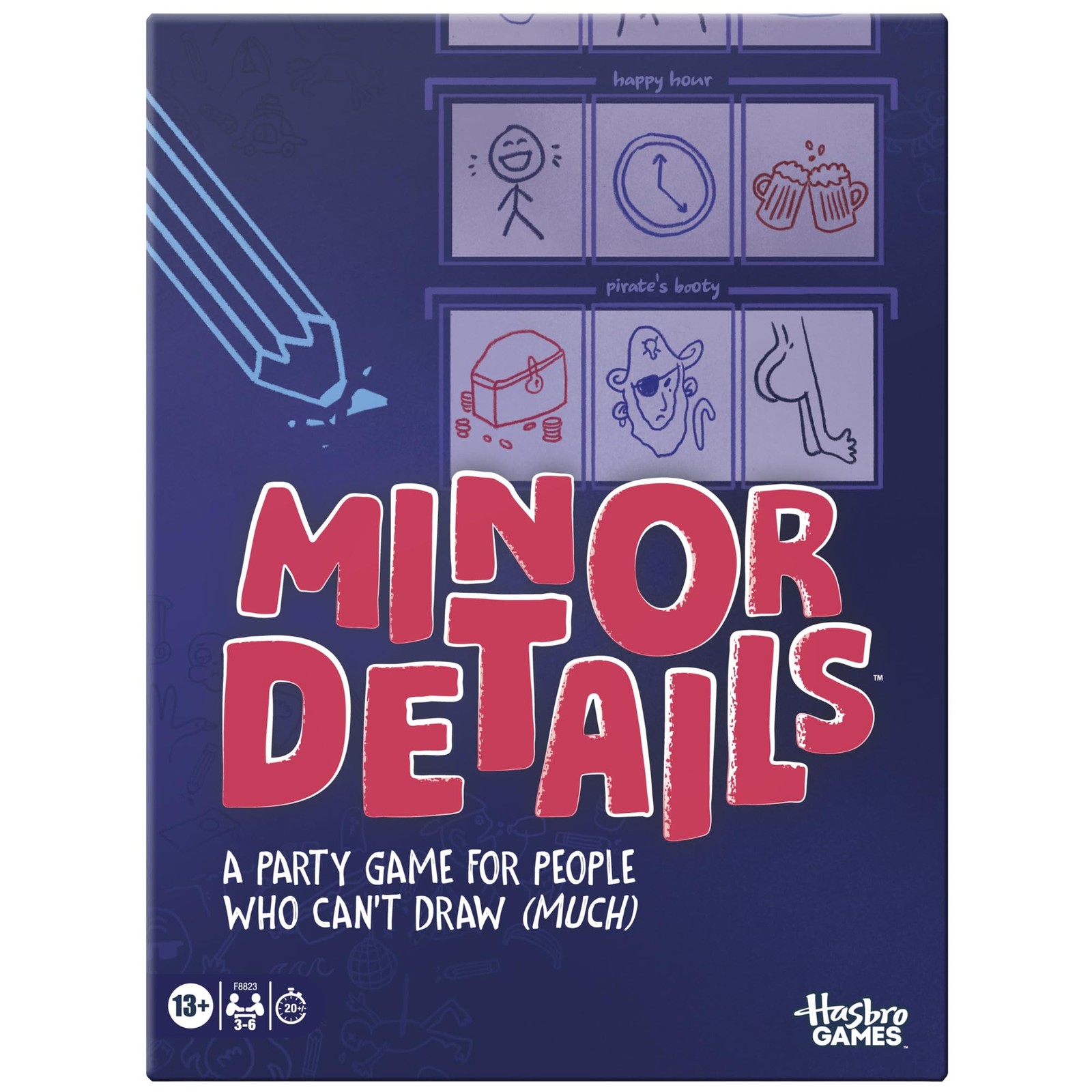 Minor Details Board Game | A Party 7.87 x 10.51 inches, Not Applicable