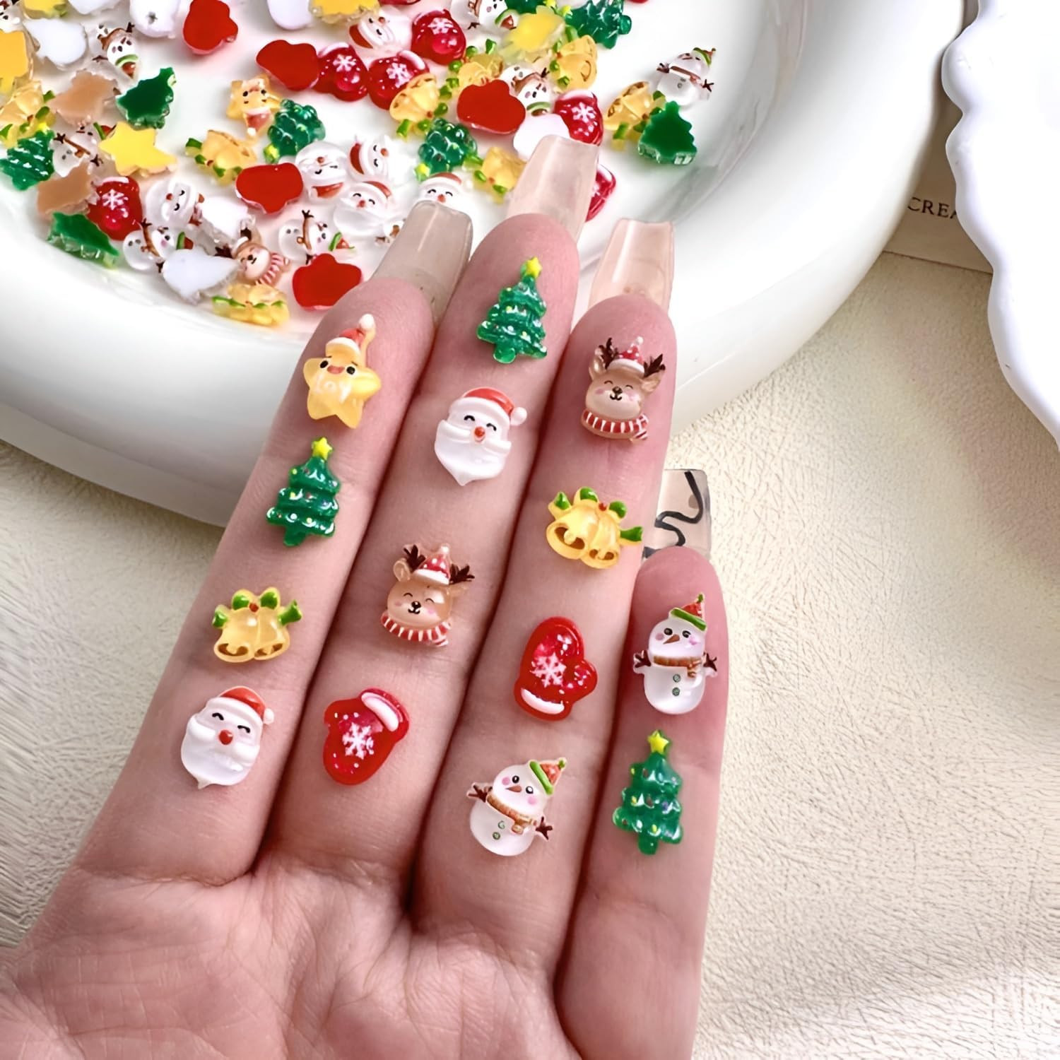 36 Pcs Bow Nail Art Charms 3D Alloy Bow Nail Charms Silver Gold Nail Rhinestones