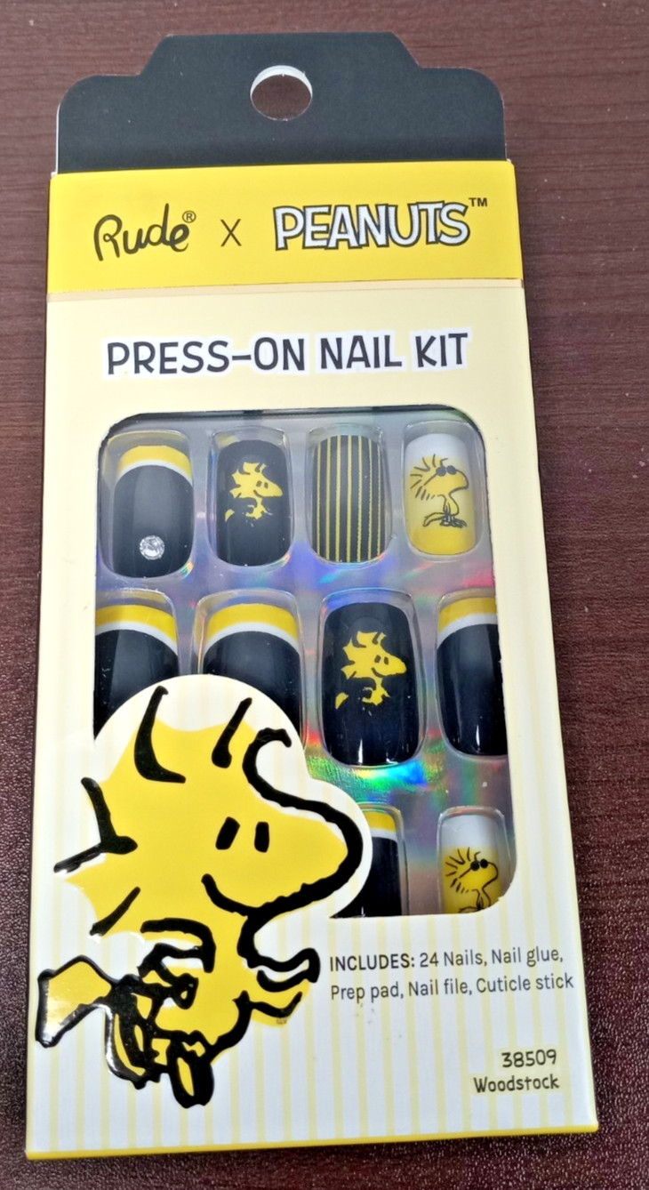 Rude X Peanuts Woodstock Press On Nail Kit New-Sealed