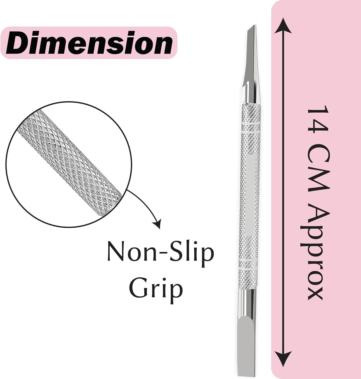 Haryali London Cuticle Pusher Remover for Safe and Precise Cuticle Removal