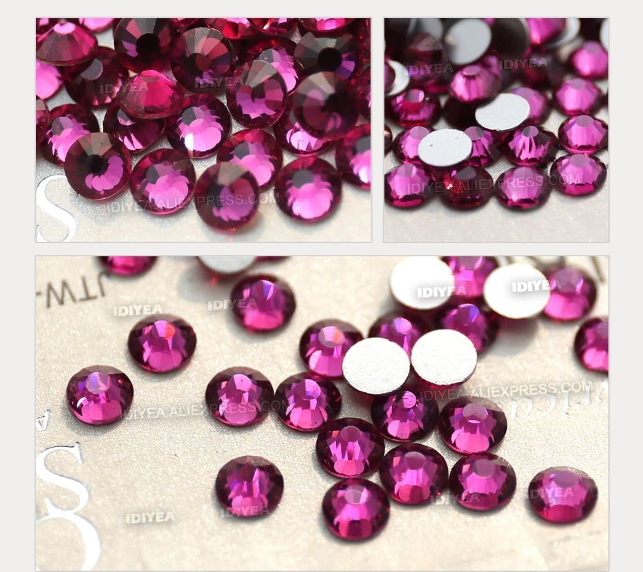 Flat Back Non Hot Fix Rhinestone Crystal Strass – DIY Nail Art Garment Decor NEW