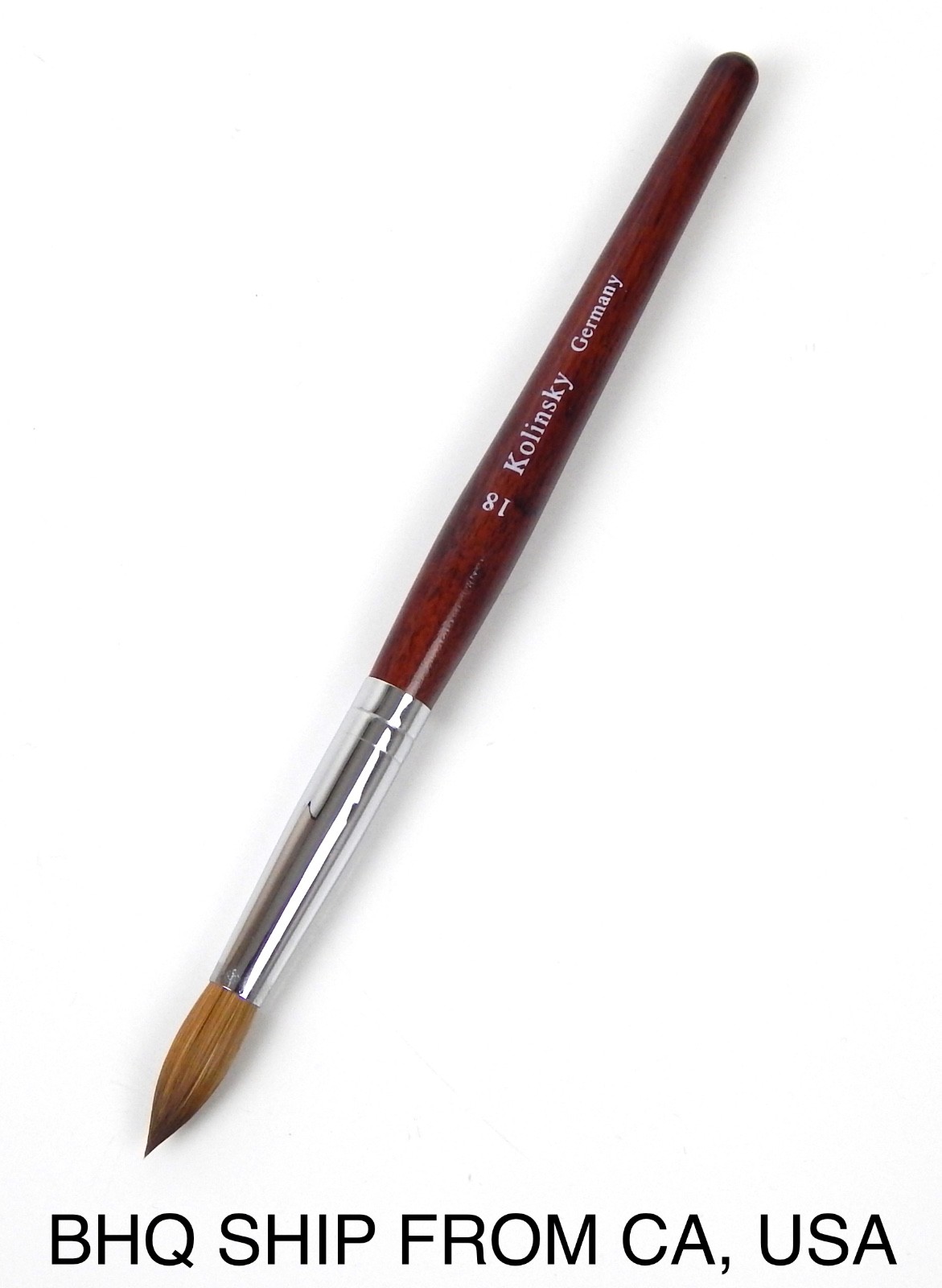 Kolinsky Acrylic Nail Brush Round Wood Handle #18