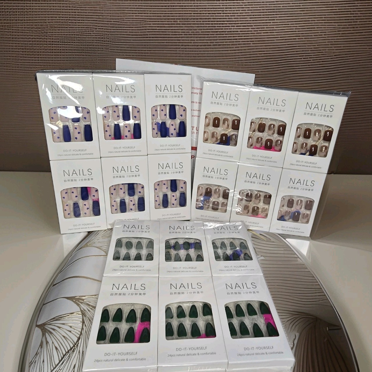 36 Boxes( 24 Nails In Each) Press On Nails Bulk Resellers Bundle Party Favors