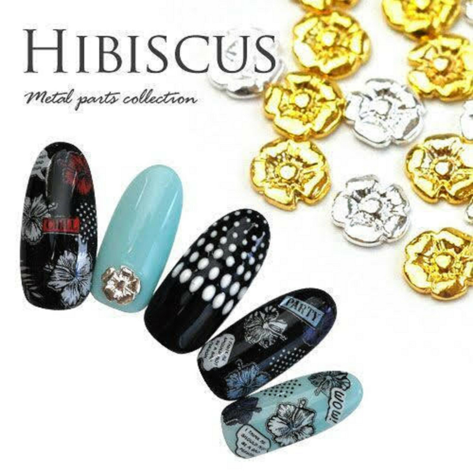 10/20pcs New 3D Gold/Silver Leaf Metel Alloy Charms Nail Art Jewelry Decoration