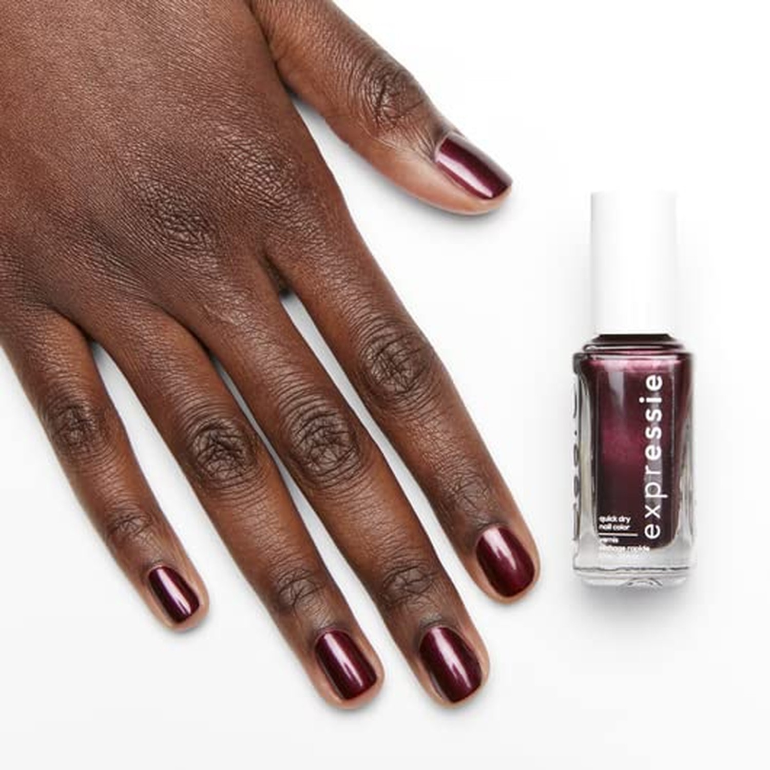 Essie expressie, Quick-Dry Nail Polish, 8-Free Vegan, Dark Purple, Breaking T…