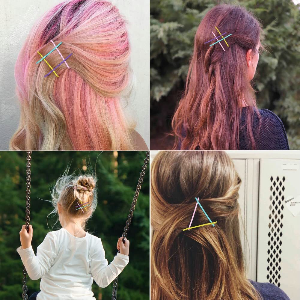 150 Pcs 2.2 Inch Mix Colorful Bobby Pin for Girls Multi-colored(2.2Inch)