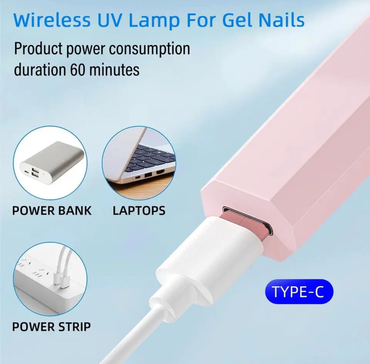 3W Nail UV Light Mini 💅🏼Nail Curing Lamp Small LED Nail Dryer Tools Portable .
