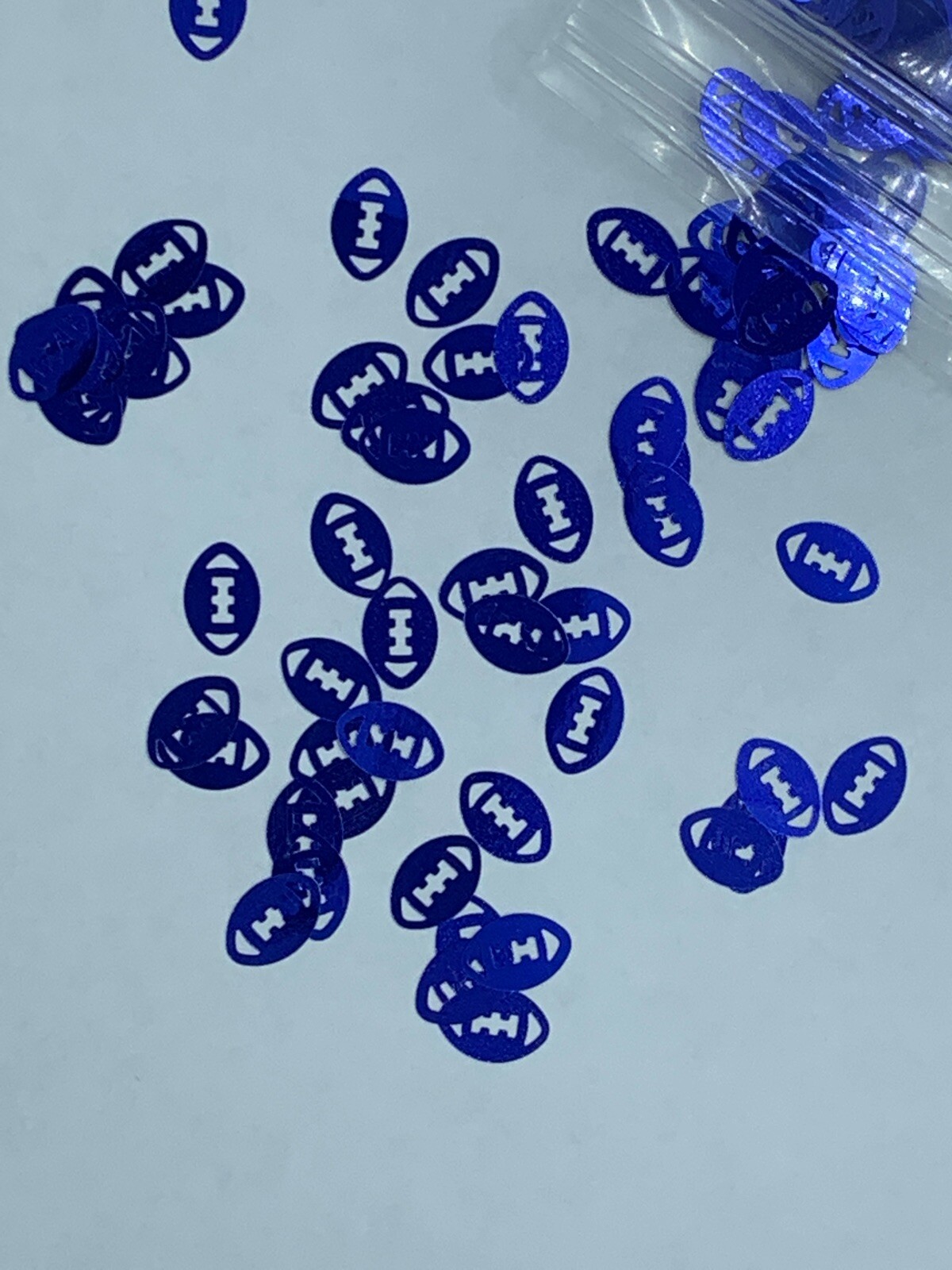 Metallic Blue Football Nail Glitter 8MM | 1 TSP | Gel Nail Art & Acrylic
