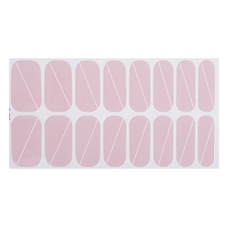 Flower Gels Nail Strips French Tip Nail Stickers Glittering Nails Polish Sticker