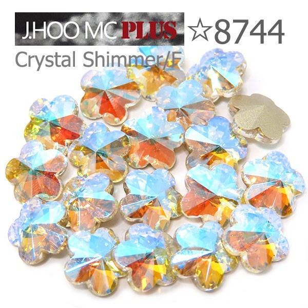 J.HOO Crystal 8744 Rivoli Flower V-Cut Fancy Rhinestones 6mm Nail Art (10pcs)
