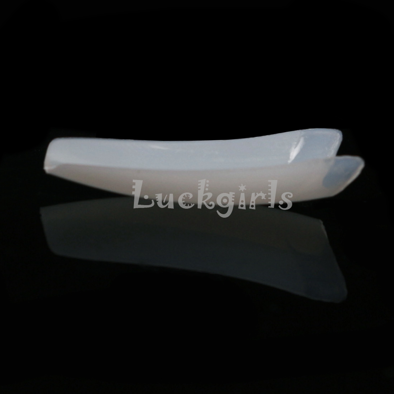 100 Pcs Natural White False UV Gel French Nail Art Tips Acrylic Tip Boxed