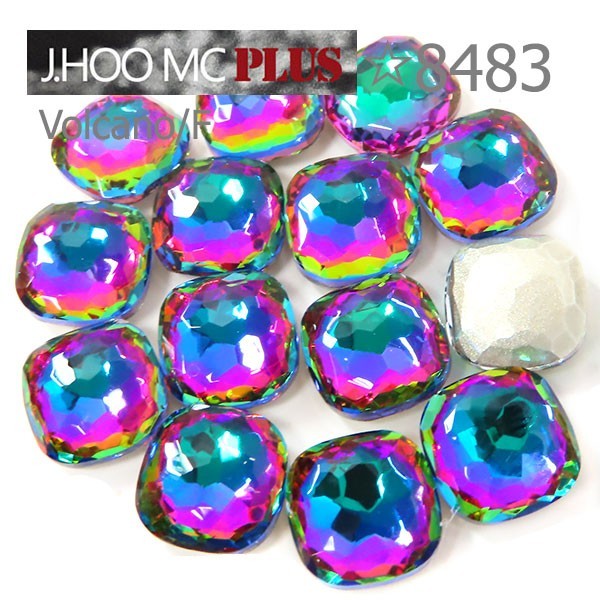 J.HOO Crystal 8483 Cushion V-Cut Fancy Rhinestones 8mm Nail Art (6pcs)