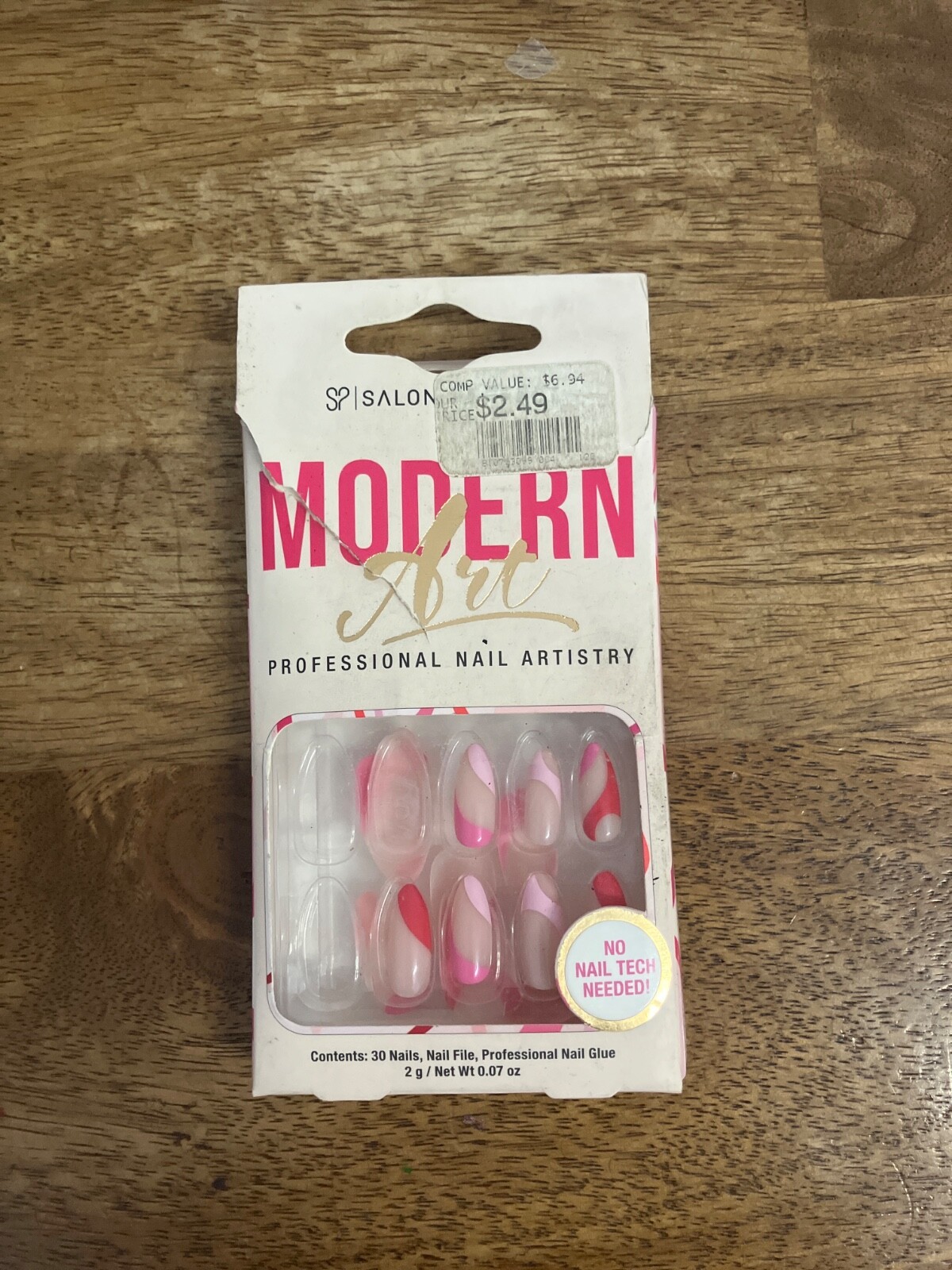 Modern Art salon nails,used, 16 nails