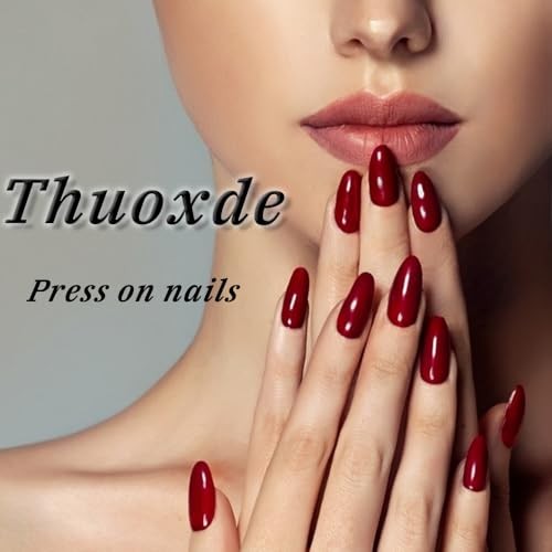 Press on Nails Medium Almond Fake Nails Pink Metal Chrome False Nails Style 13
