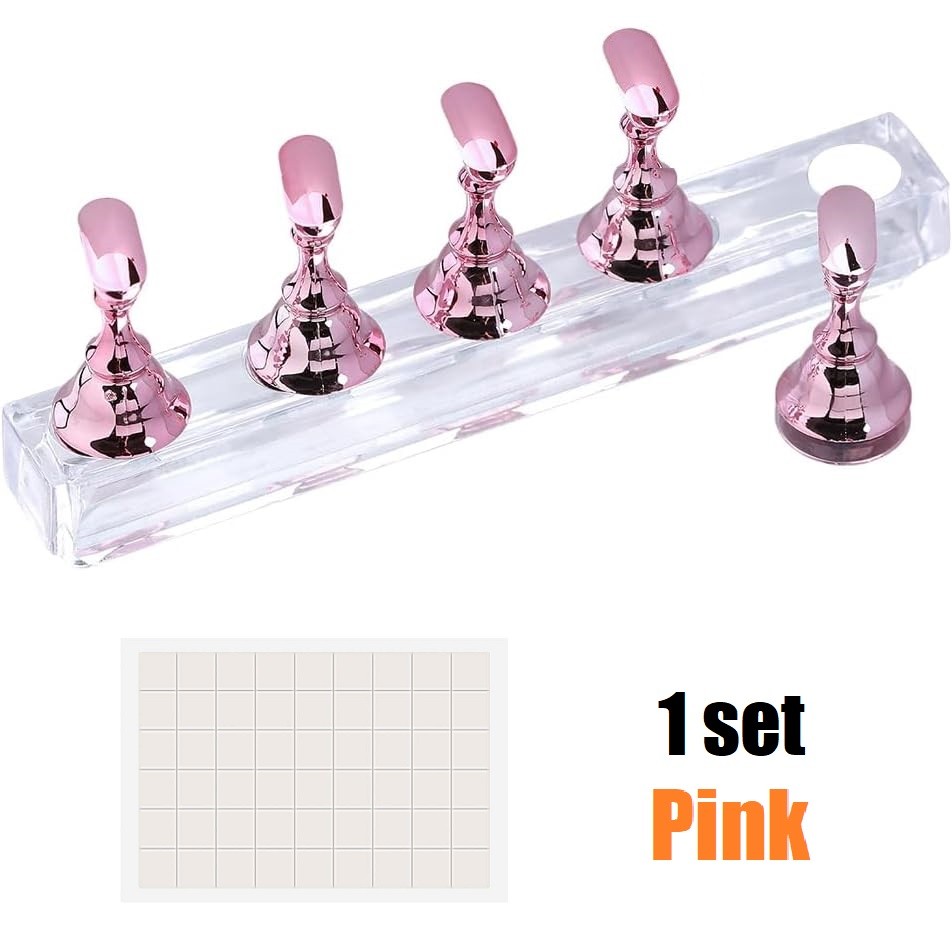 1/2 Set Nail Stand,Nail Holder Stand Press on Nail Stand for Nail Art Display US