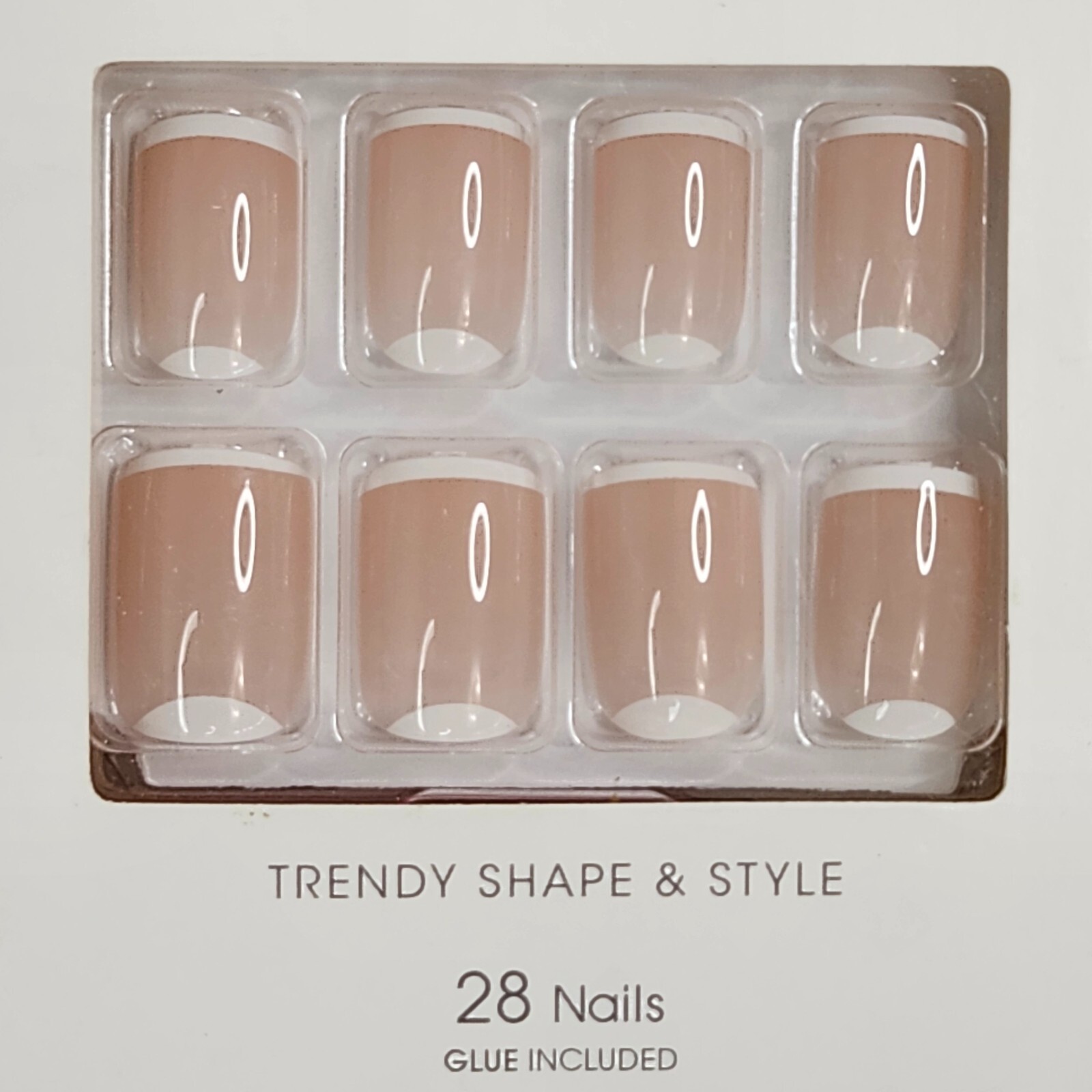 KISS Classy Nails Ready-To-Wear DIY Manicure, “Simple Enough”, 28 Ct. Short