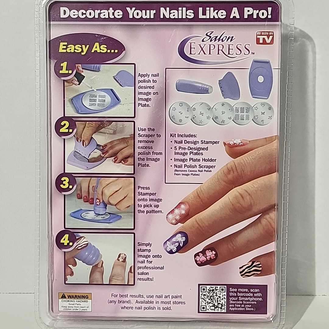 2011 Salon Express Nail Art Stamping Kit As Seen on Tv Body Care