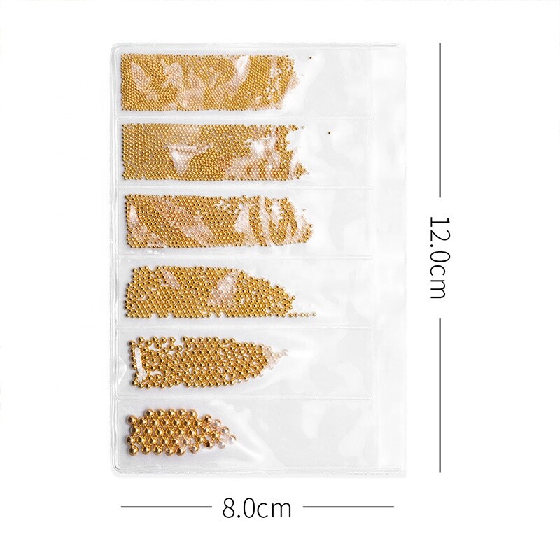 Mix sizes steel beads 3d metal nail art decoration nail accessories Jargod