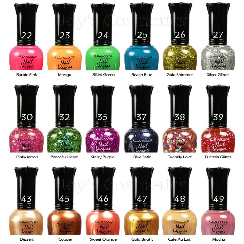 54 KLEANCOLOR Nail Lacquer (polish) ” Pick Your 54 Color” *Joy’s cosmetics*