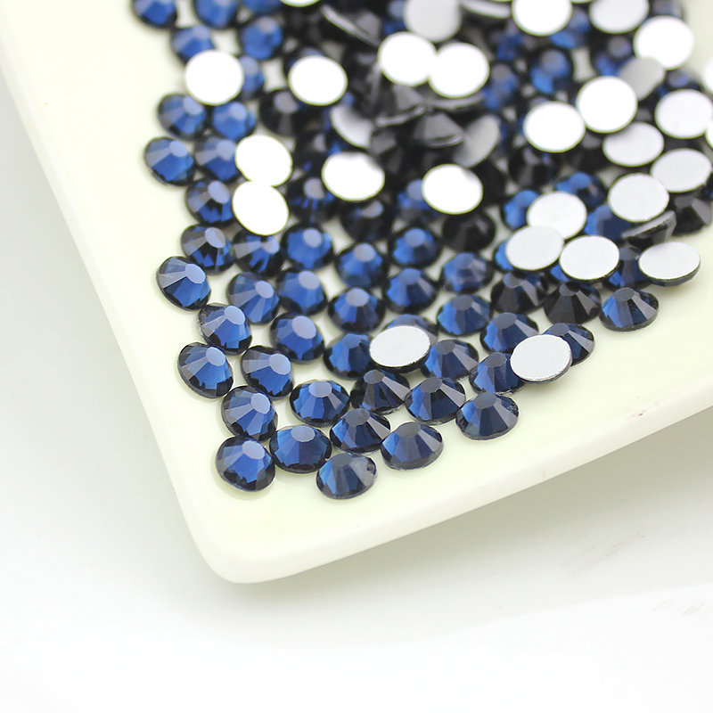 288 720 1440pcs Crystal Montana FlatBack Nail Art Rhinestones 3D Tips Decoration