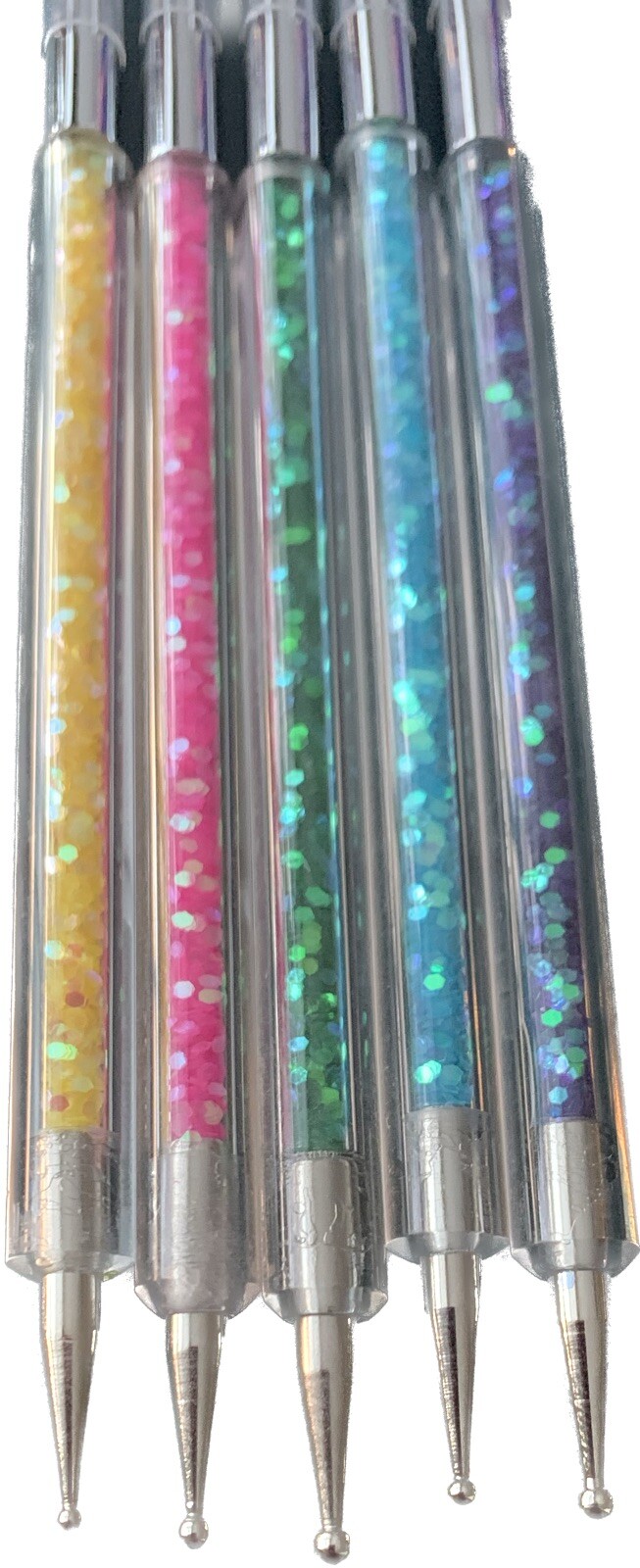 Nail Art Brush Set,5pcs Double End Nail Art Brushes 5PCS Colorful Double End