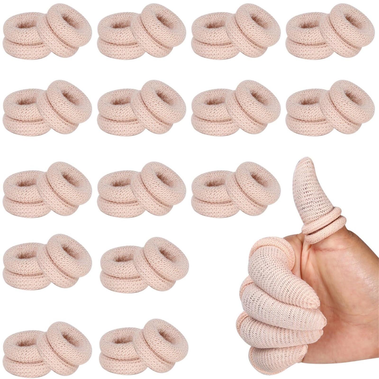 30 Pcs Bobs Thumb Bandage Finger Bandage Tubular Cotton Finger Cots for Kitchen