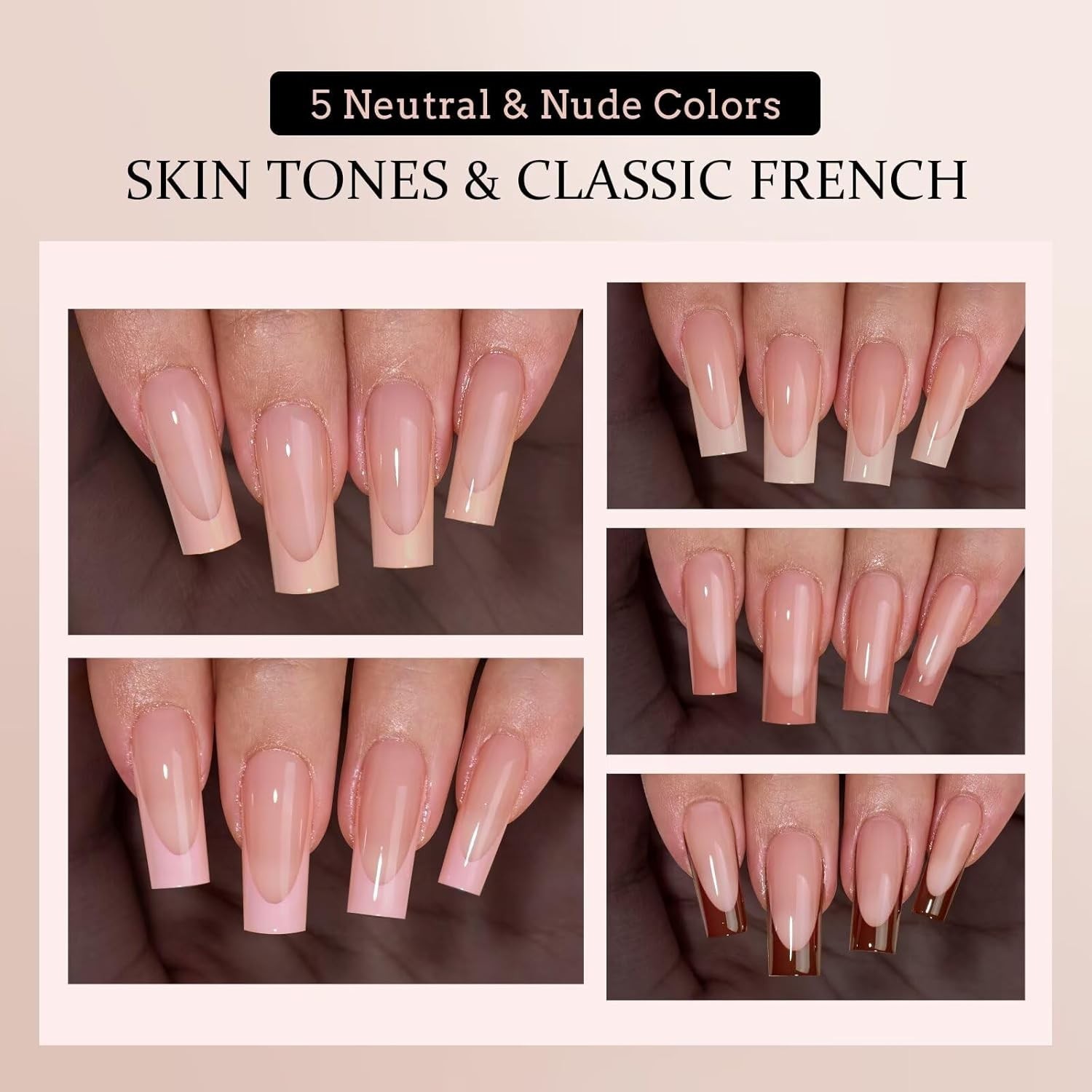 XCOATTIPS All-in-One Nail Kit – 30 Days Long-Lasting French Tips Combo