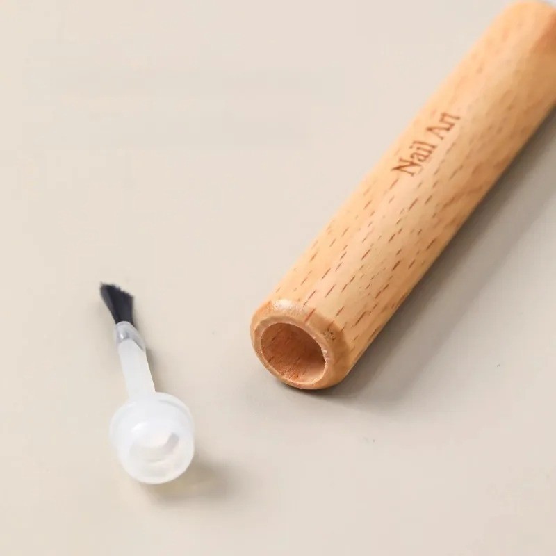 Nail Art – Multi-Functional Nail Polish Brushes – Wood Plastic Combo Set