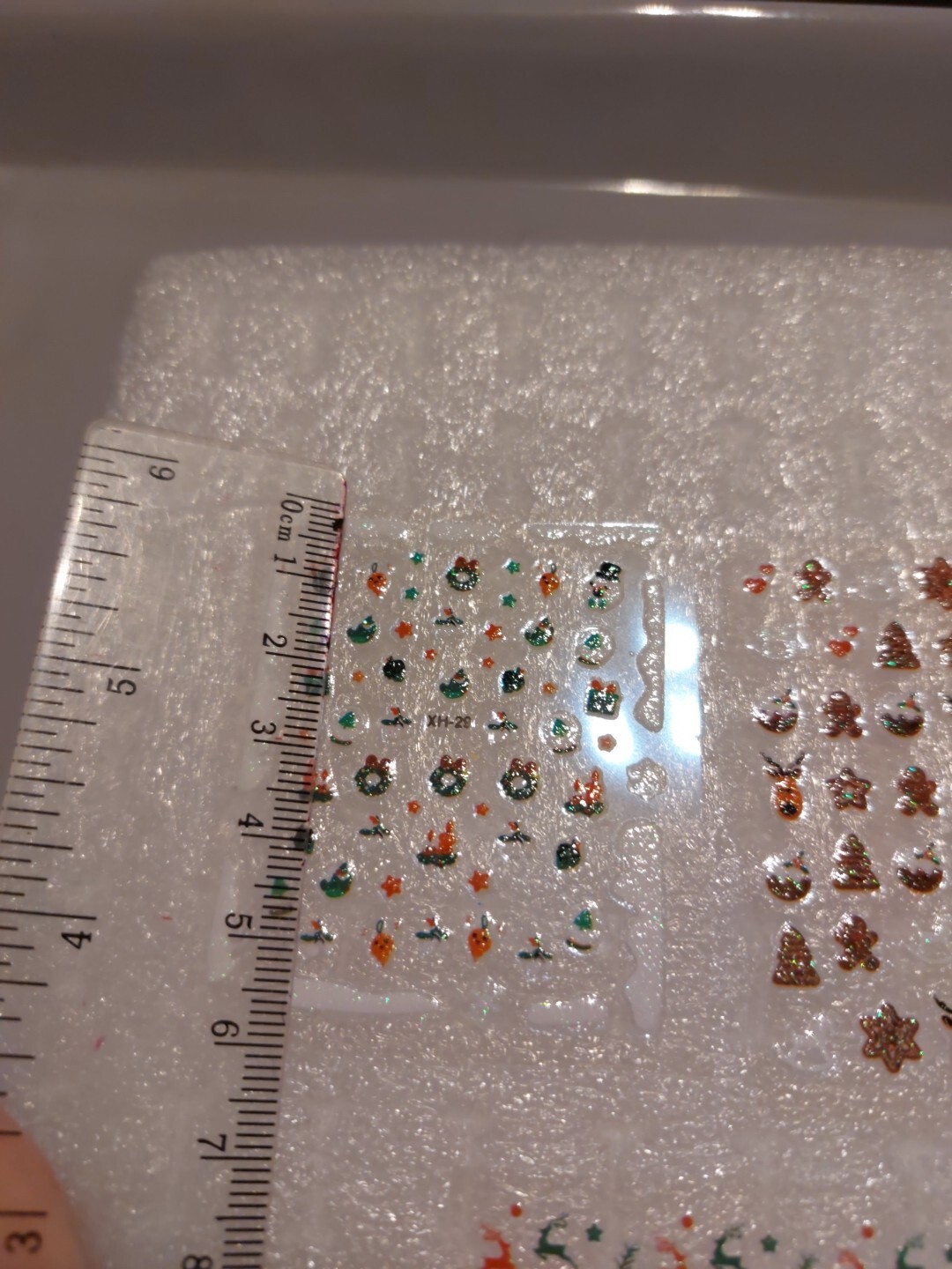 3 X Small Sheets Of Christmas Nail Art Stickers (Dn161) New