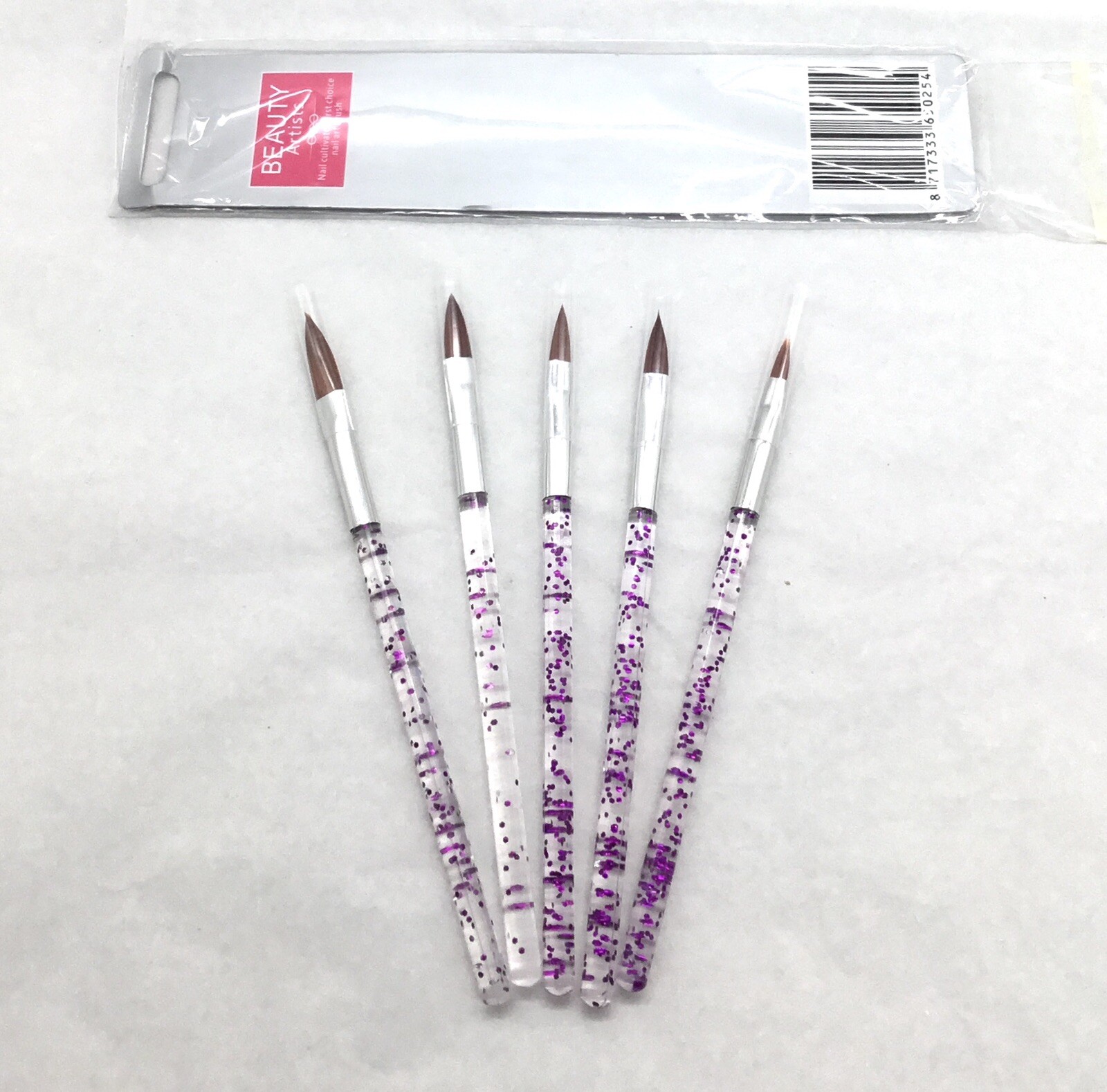 Beauty Artists Nail Cultivator First Choice Nail Art Brush 5 Piece Set