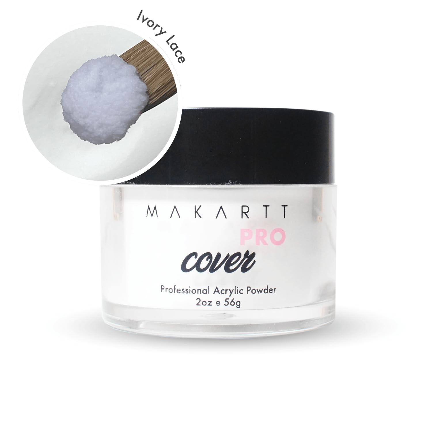 MakarttPro Acrylic Powder – 56g/2oz Nail Cover for Extension, Perfect for Pro