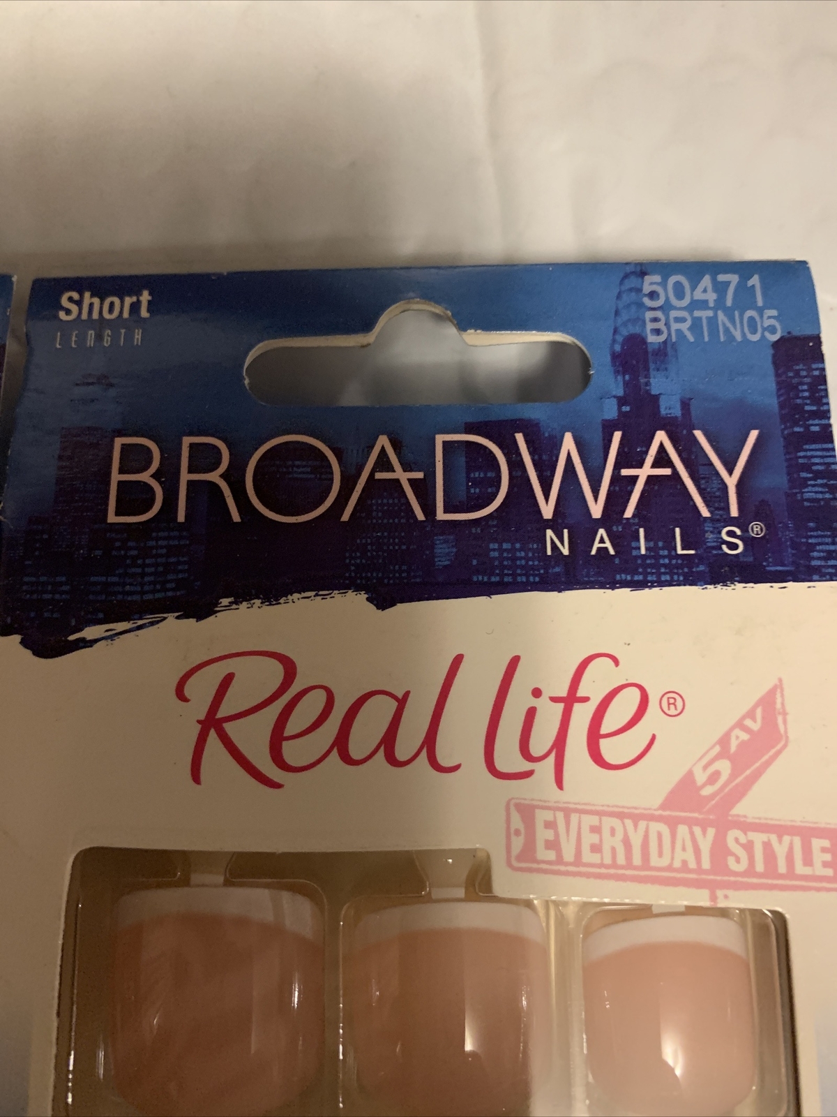 *Lot Of 2* BROADWAY NAILS REAL LIFE TOENAIL KIT Short Length 50471 BRTN05