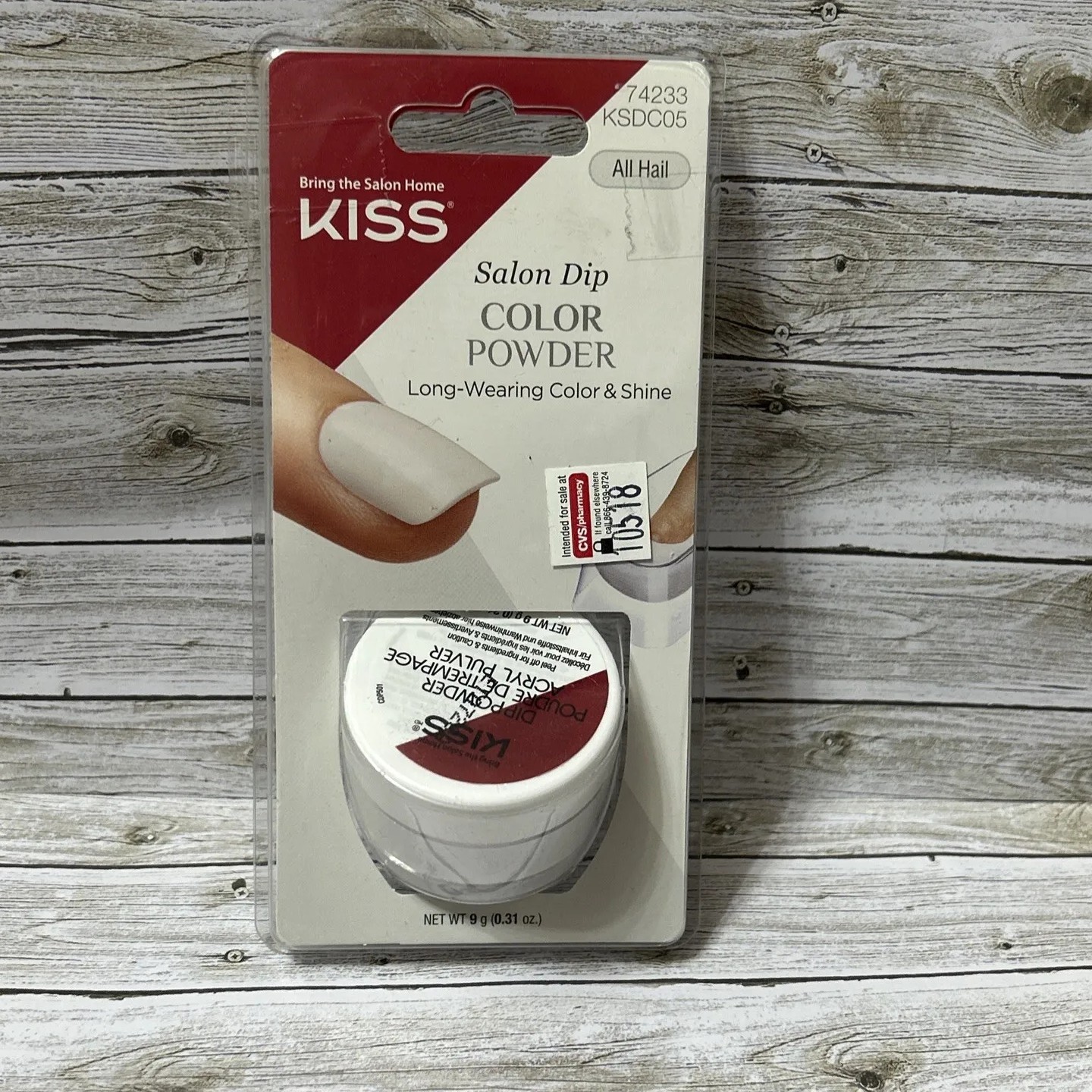 KISS Salon Dip COLOR POWDER Long-Wearing Color & Shine – All Hail #74233.