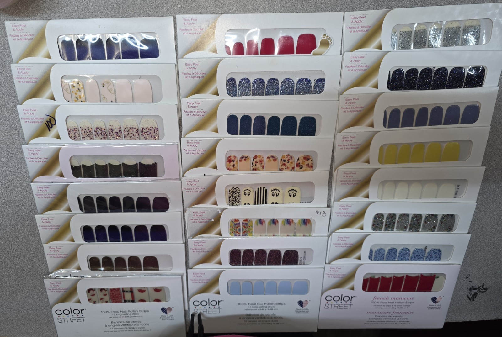 117 Sets – Color Street Nail Polish Strips Multicolor Easy Peel Nail Art