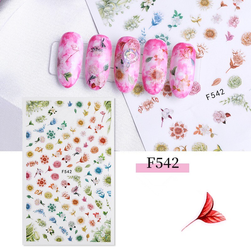 Decorations Nail Transfer Sticker Stick On Art Self Adhesive Manicure Decals