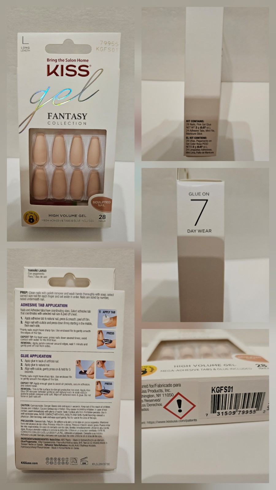 Misc. Artificial Nails – Brand New – 7 Packs – Brands Listed in Description