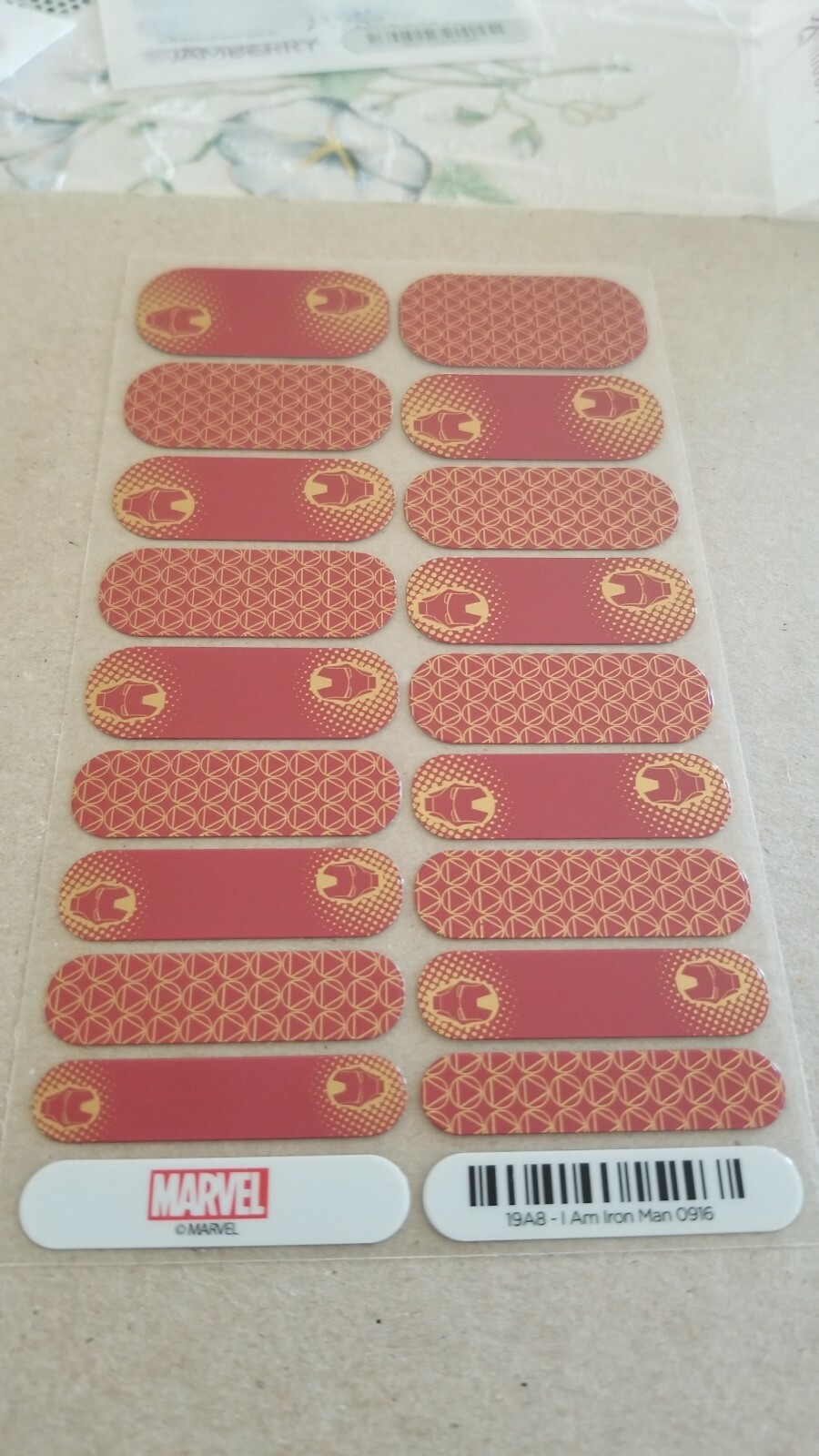 Jamberry nail wraps full sheet SPECIAL RELEASE I Am Iron Man