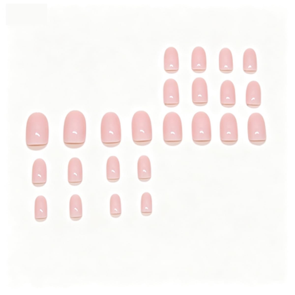 24Pcs Medium Soft Nude Pink Press on Nails,Natural Fit Salon Quality Transpar…