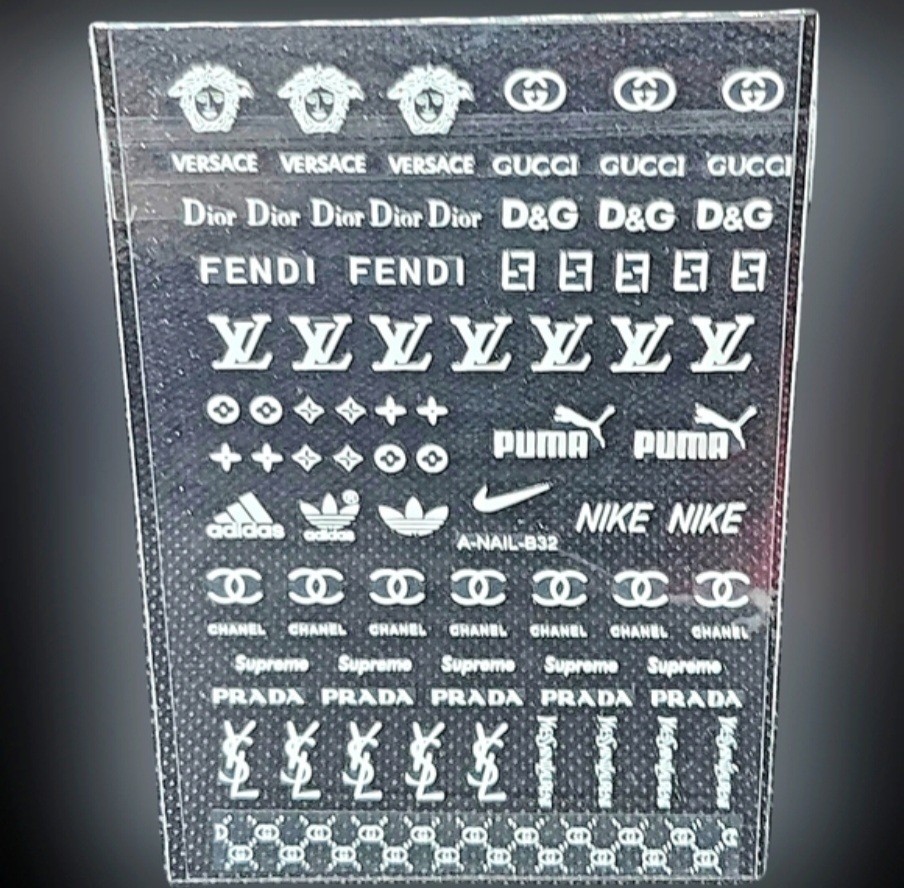 NWT NAIL ART DESIGN SELF-SEAL STICKERS N°112: SOLID WHITE!