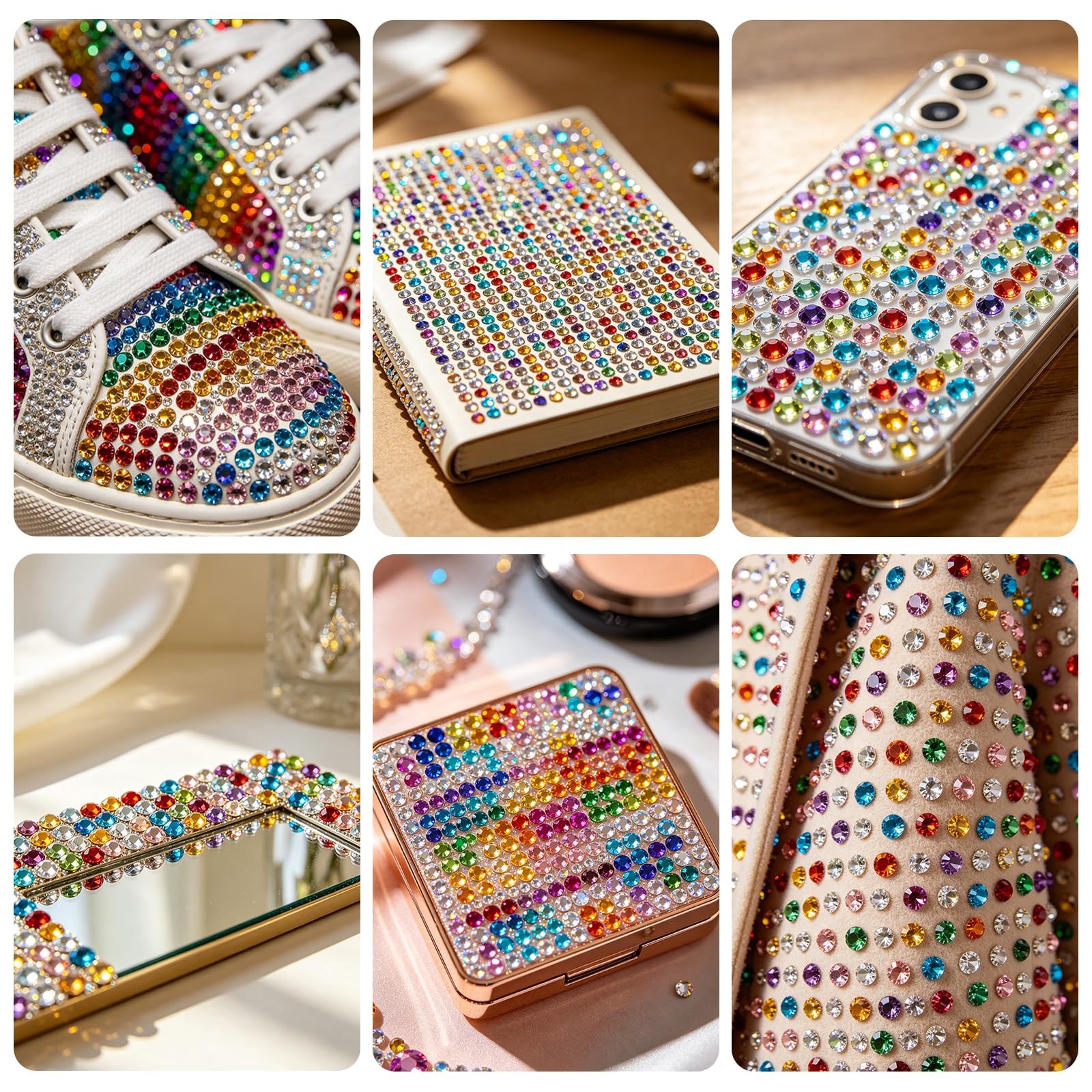 Bedazzling Kit 42 Colors, Bedazzler Kit with 42000Pcs Rhinestones, Tweezer, 3…