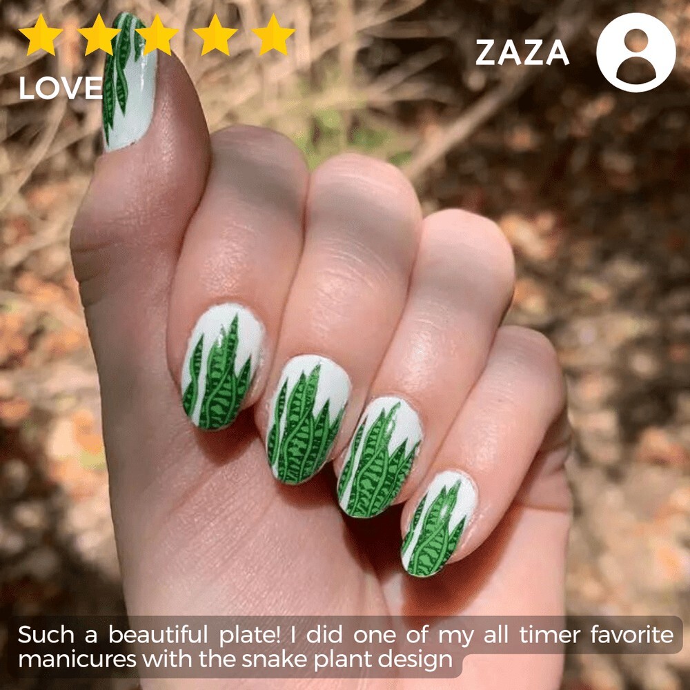 🌿🪴🌱MANIOLOGY Plant Lover M305 Nail Stamping Plate