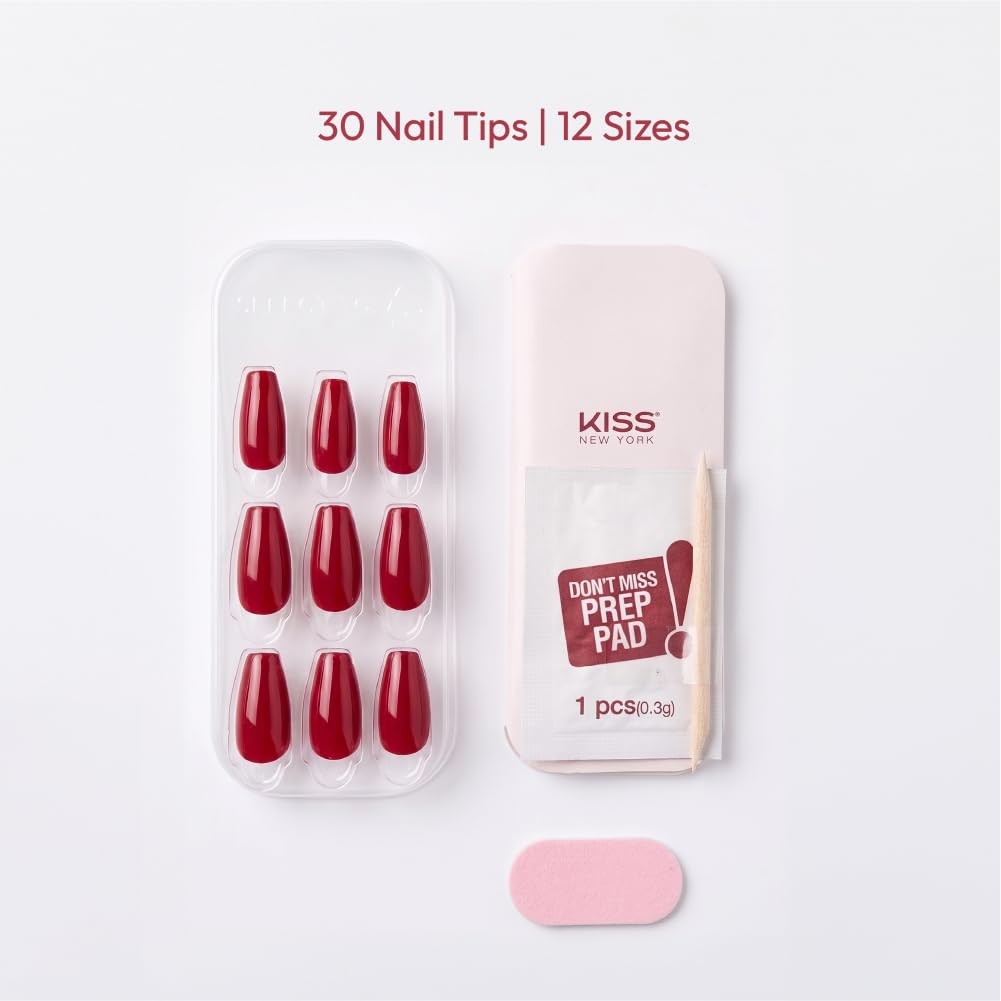 NEW YORK Press&Go Press-On Manicure Fake Nails, Gradient French Tip & Matte C…