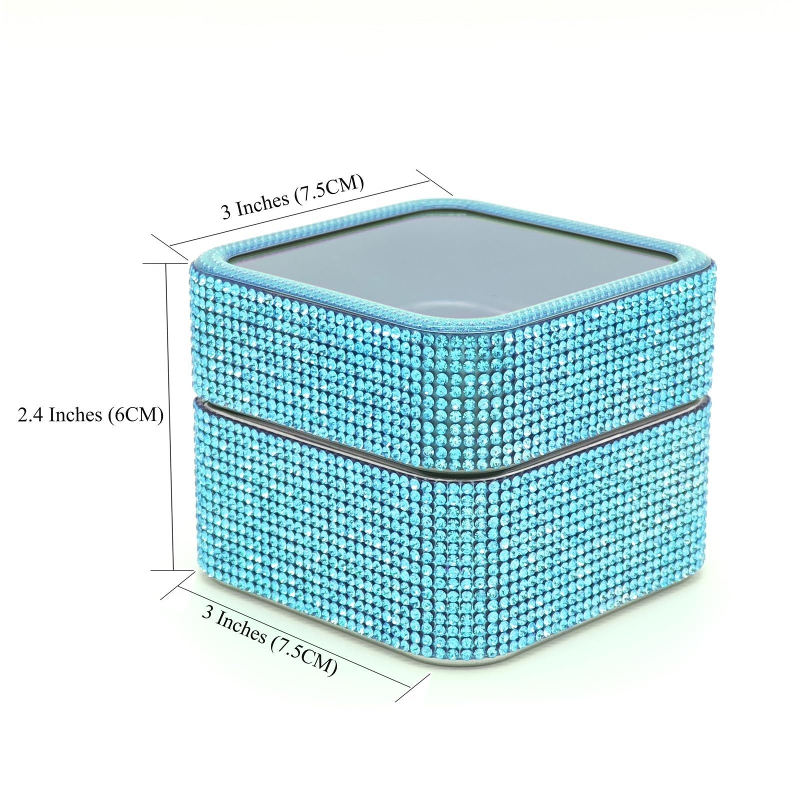 Nail Drill Bits Holder Case- 30 Holes Dustproof Rhinestone Nail Bits Box Efil…