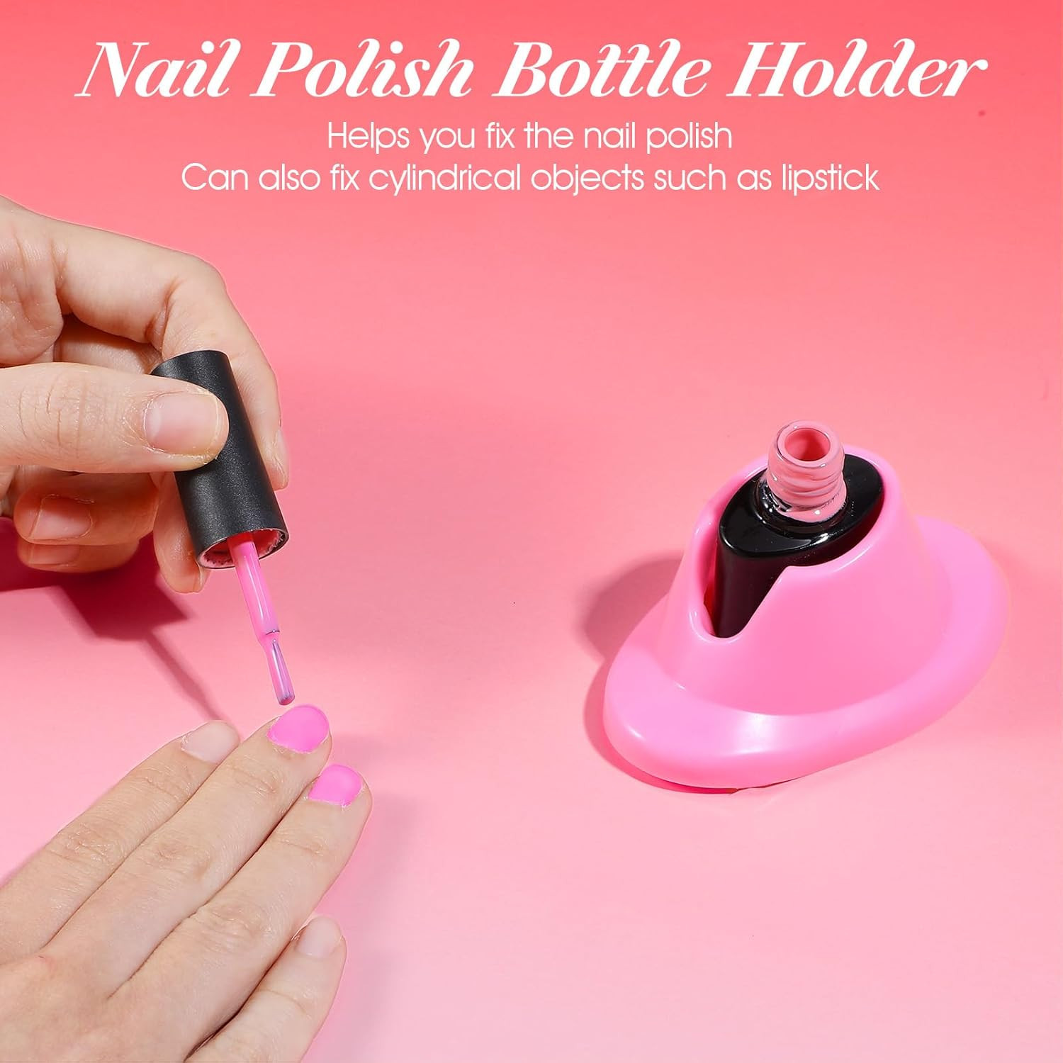 4PCS Soft Rubber Nail Polish Bottle Holder Stand Anti-Spill Manicure Tool