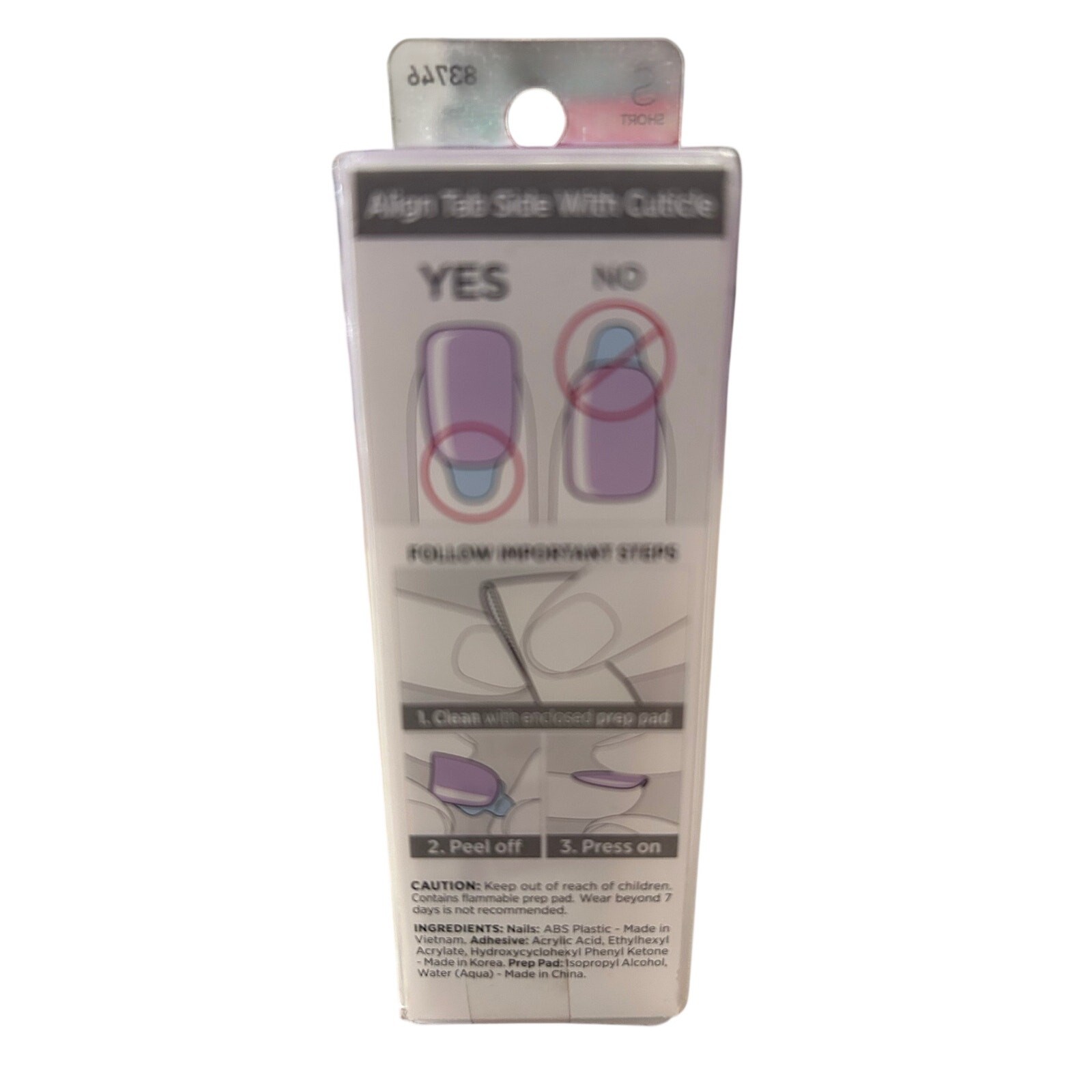 New Impress 30pc Press-On Manicure Nails Short Light Lavender 💜No Glue Needed