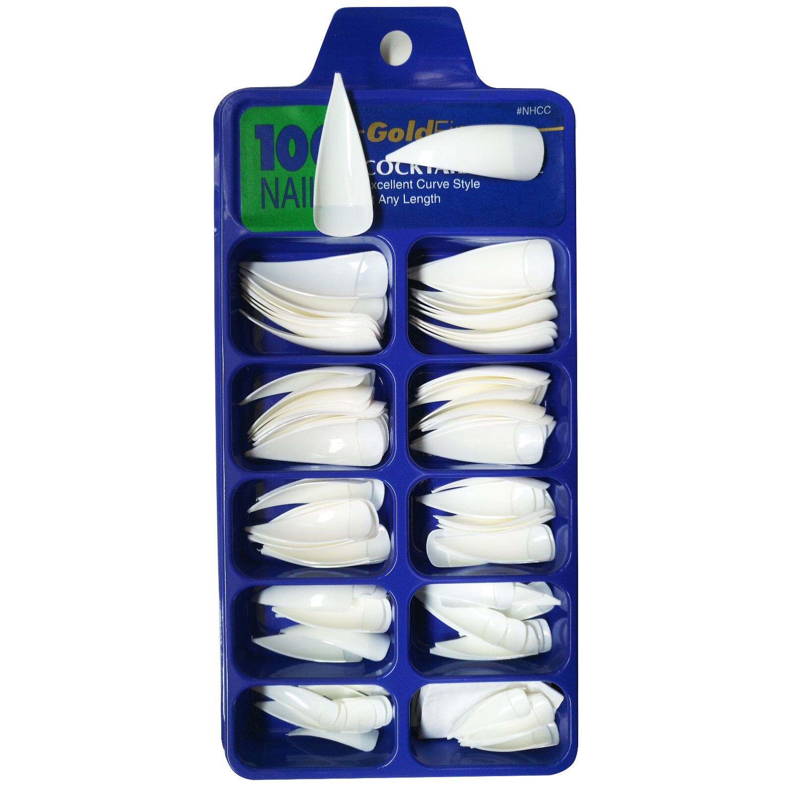 100pcs Acrylic French Nail Tips Clear/Natural/White For Nail Art