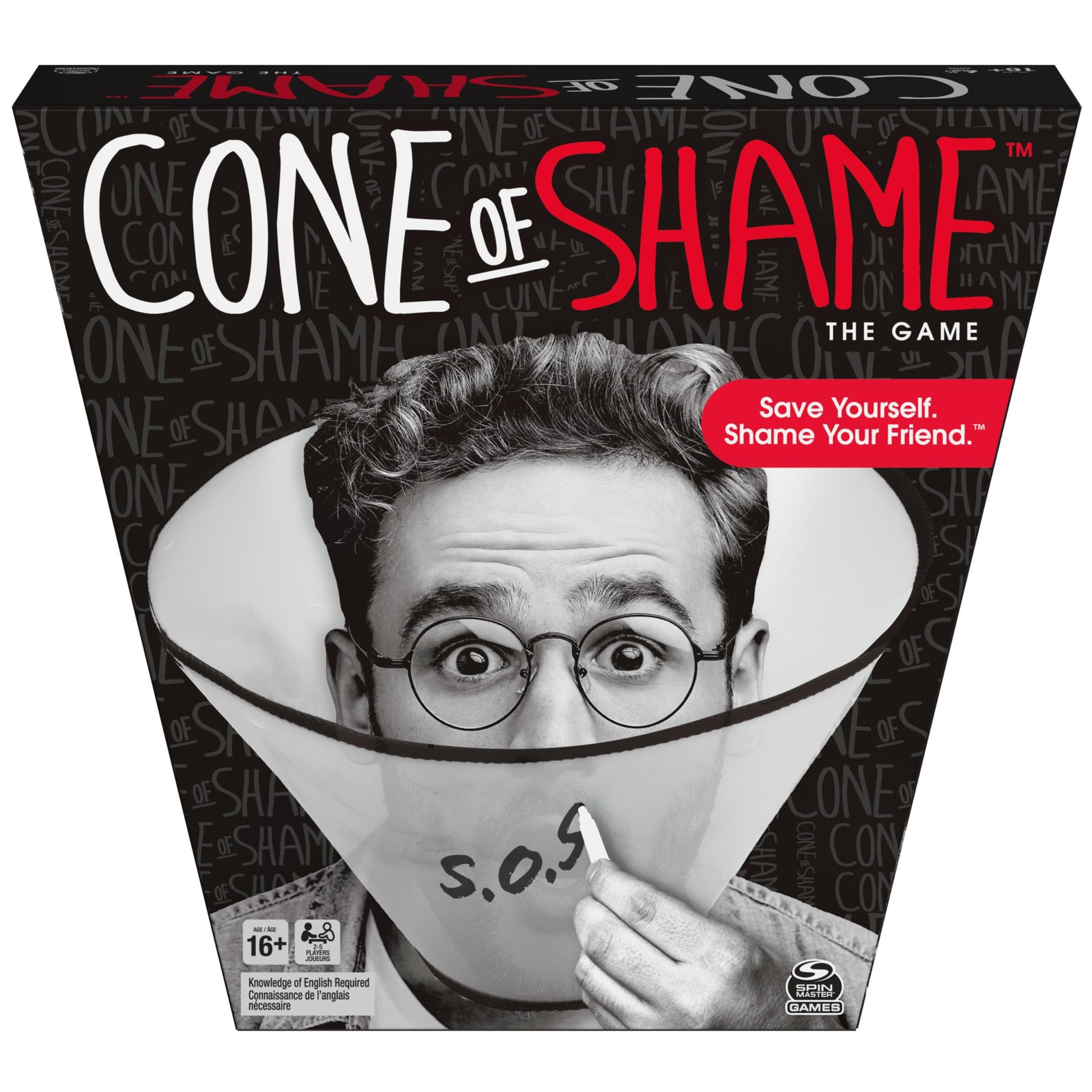 Spin Master Cone of Shame, Guessing Party Game, for One Size, Shame