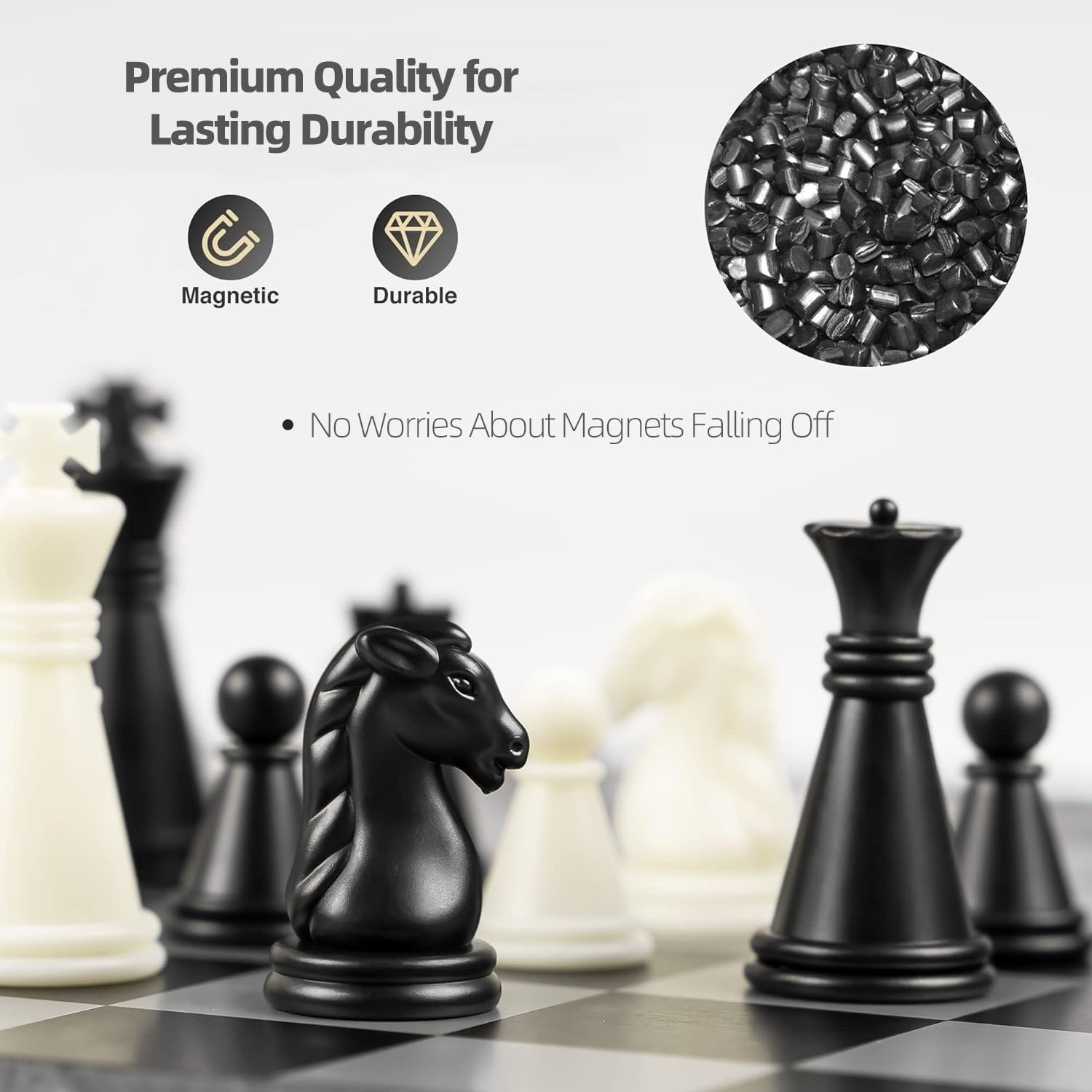 Travel Chess Set Magnetic Portable Folding Board – Small X-Small / 5.9 Inch