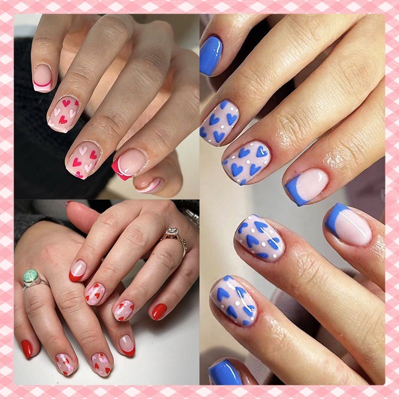 72 Valentine’s Day Nail Art Pieces, Suitable for Both Girls and Women